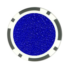Sparkling Glitter Inky Blue Poker Chip Card Guards by ImpressiveMoments