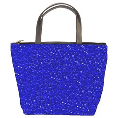 Sparkling Glitter Inky Blue Bucket Bags by ImpressiveMoments