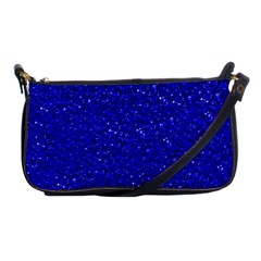 Sparkling Glitter Inky Blue Shoulder Clutch Bags by ImpressiveMoments