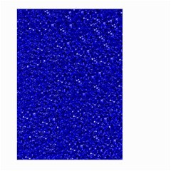 Sparkling Glitter Inky Blue Large Garden Flag (two Sides) by ImpressiveMoments