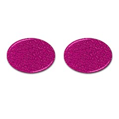 Sparkling Glitter Pink Cufflinks (oval) by ImpressiveMoments