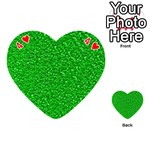 Sparkling Glitter Neon Green Playing Cards 54 (Heart)  Front - Heart4