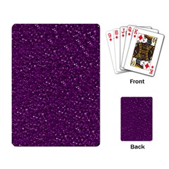 Sparkling Glitter Plum Playing Card by ImpressiveMoments