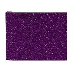 Sparkling Glitter Plum Cosmetic Bag (xl) by ImpressiveMoments