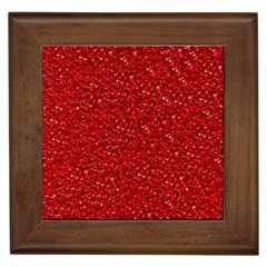 Sparkling Glitter Red Framed Tiles by ImpressiveMoments