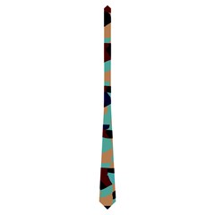 Distorted Shapes In Retro Colors Necktie by LalyLauraFLM