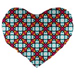 Pattern 1284 Large 19  Premium Heart Shape Cushions Back