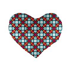 Pattern 1284 Standard 16  Premium Flano Heart Shape Cushions by GardenOfOphir