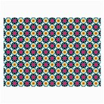 Cute abstract Pattern background Large Glasses Cloth Front