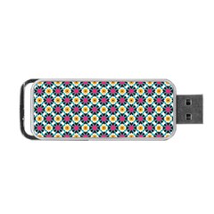 Cute Abstract Pattern Background Portable Usb Flash (one Side) by GardenOfOphir