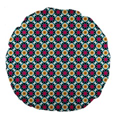 Cute Abstract Pattern Background Large 18  Premium Flano Round Cushions by GardenOfOphir