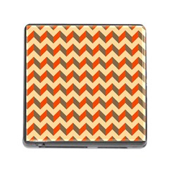 Modern Retro Chevron Patchwork Pattern  Memory Card Reader (square) by GardenOfOphir