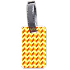 Modern Retro Chevron Patchwork Pattern  Luggage Tags (One Side) 