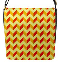 Modern Retro Chevron Patchwork Pattern  Flap Messenger Bag (S)