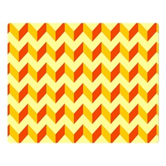 Modern Retro Chevron Patchwork Pattern  Double Sided Flano Blanket (Large) 