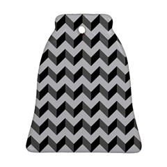 Modern Retro Chevron Patchwork Pattern  Bell Ornament (2 Sides)