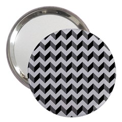 Modern Retro Chevron Patchwork Pattern  3  Handbag Mirrors