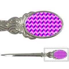 Modern Retro Chevron Patchwork Pattern Letter Openers