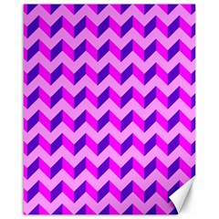 Modern Retro Chevron Patchwork Pattern Canvas 16  X 20   by GardenOfOphir