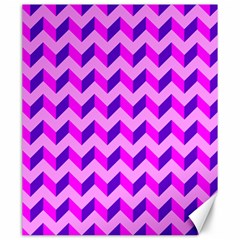 Modern Retro Chevron Patchwork Pattern Canvas 20  x 24  