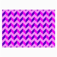 Modern Retro Chevron Patchwork Pattern Large Glasses Cloth (2-Side)