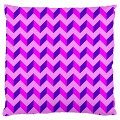 Modern Retro Chevron Patchwork Pattern Large Cushion Cases (Two Sides) 