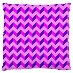 Modern Retro Chevron Patchwork Pattern Large Flano Cushion Cases (One Side) 