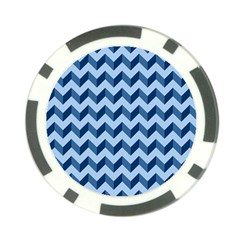 Modern Retro Chevron Patchwork Pattern Poker Chip Card Guards