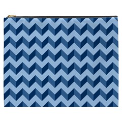 Modern Retro Chevron Patchwork Pattern Cosmetic Bag (XXXL) 