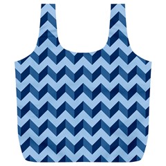 Modern Retro Chevron Patchwork Pattern Full Print Recycle Bags (L) 