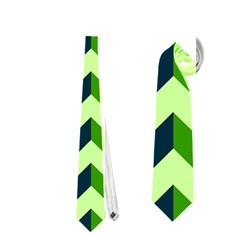 Modern Retro Chevron Patchwork Pattern Neckties (two Side) 