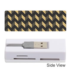 Modern Retro Chevron Patchwork Pattern Memory Card Reader (stick)  by GardenOfOphir