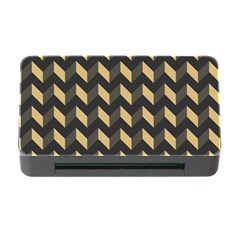 Modern Retro Chevron Patchwork Pattern Memory Card Reader With Cf by GardenOfOphir