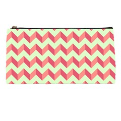 Modern Retro Chevron Patchwork Pattern Pencil Cases by GardenOfOphir