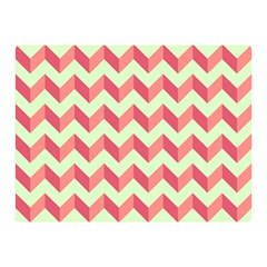 Modern Retro Chevron Patchwork Pattern Double Sided Flano Blanket (mini)  by GardenOfOphir