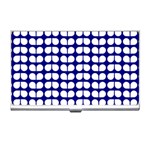 Blue And White Leaf Pattern Business Card Holders Front