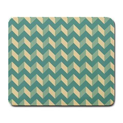 Modern Retro Chevron Patchwork Pattern Large Mousepads by GardenOfOphir