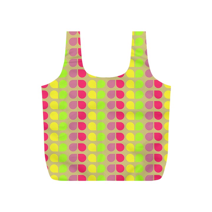 Colorful Leaf Pattern Full Print Recycle Bags (S) 