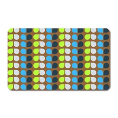Colorful Leaf Pattern Magnet (rectangular) by GardenOfOphir