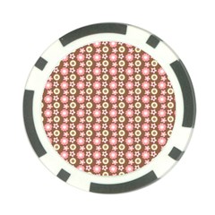 Cute Floral Pattern Poker Chip Card Guards by GardenOfOphir