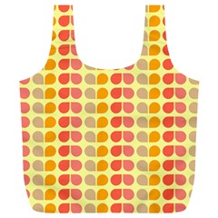 Colorful Leaf Pattern Full Print Recycle Bags (L) 