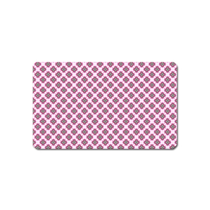 Cute Pretty Elegant Pattern Magnet (Name Card)