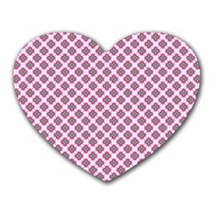 Cute Pretty Elegant Pattern Heart Mousepads by GardenOfOphir