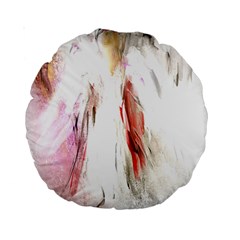 Abstract Angel In White Standard 15  Premium Round Cushions by digitaldivadesigns