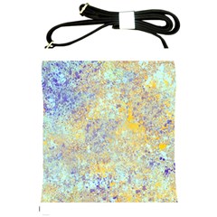 Abstract Earth Tones With Blue  Shoulder Sling Bags by digitaldivadesigns