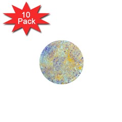 Abstract Earth Tones With Blue  1  Mini Magnet (10 Pack) 