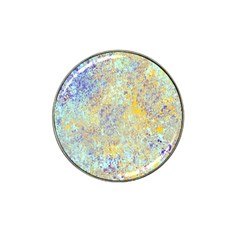 Abstract Earth Tones With Blue  Hat Clip Ball Marker (4 Pack) by digitaldivadesigns