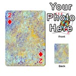 Abstract Earth Tones With Blue  Playing Cards 54 Designs  Front - Diamond2