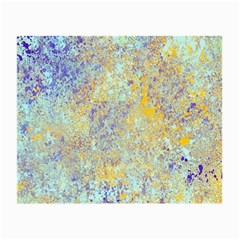 Abstract Earth Tones With Blue  Small Glasses Cloth (2-side) by digitaldivadesigns