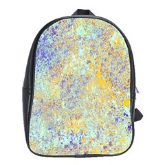 Abstract Earth Tones With Blue  School Bags(large) 